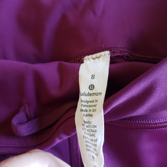 Lululemon Fast & Free Crop II 19" Pockets & Reflective Dots Set of 3 Size 8 - Picture 16 of 16